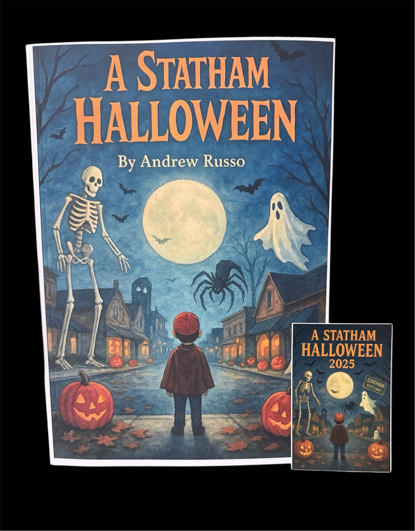 “A Statham Halloween" Book by Andrew Russo/Sticker Bundle