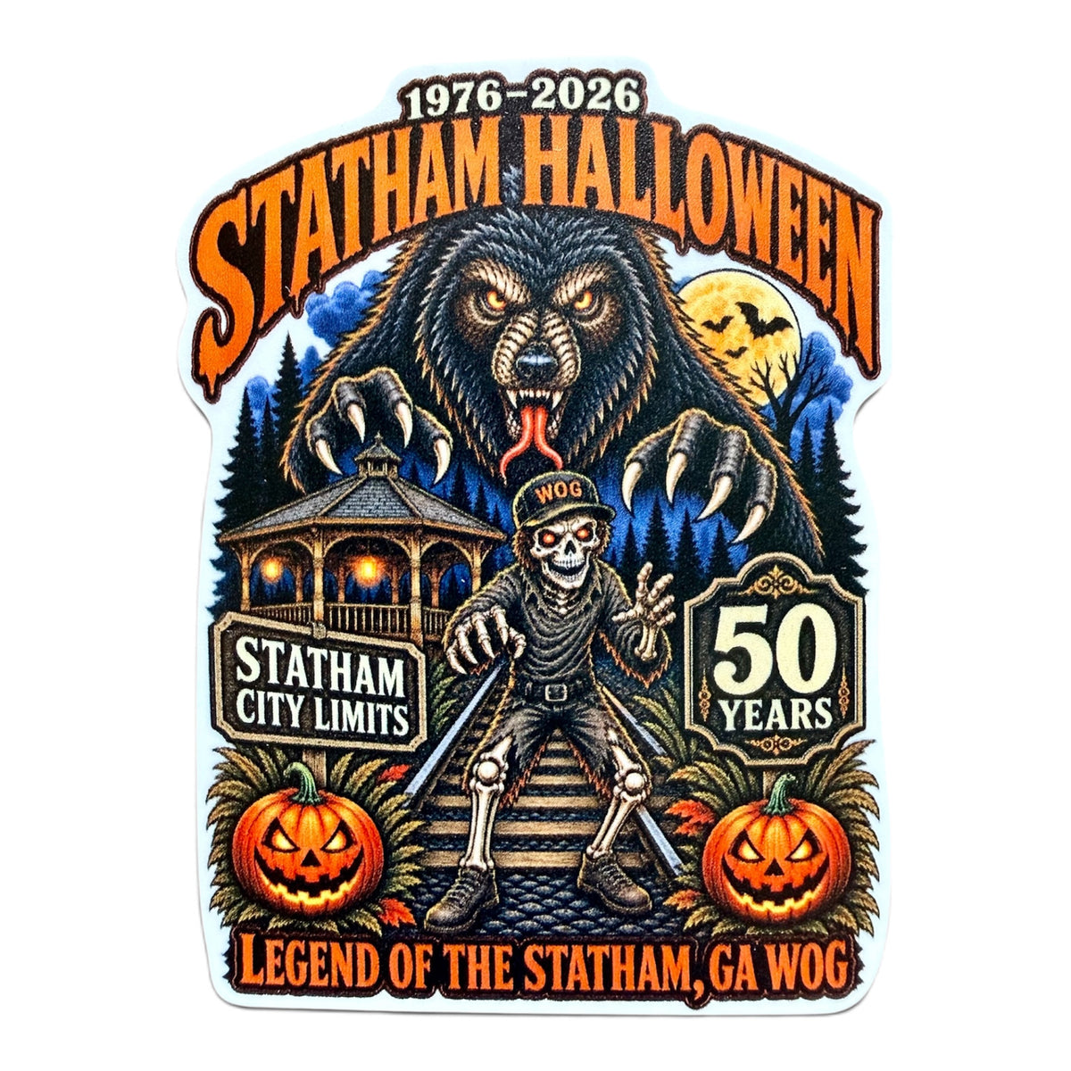 Statham Halloween 2026 Sticker