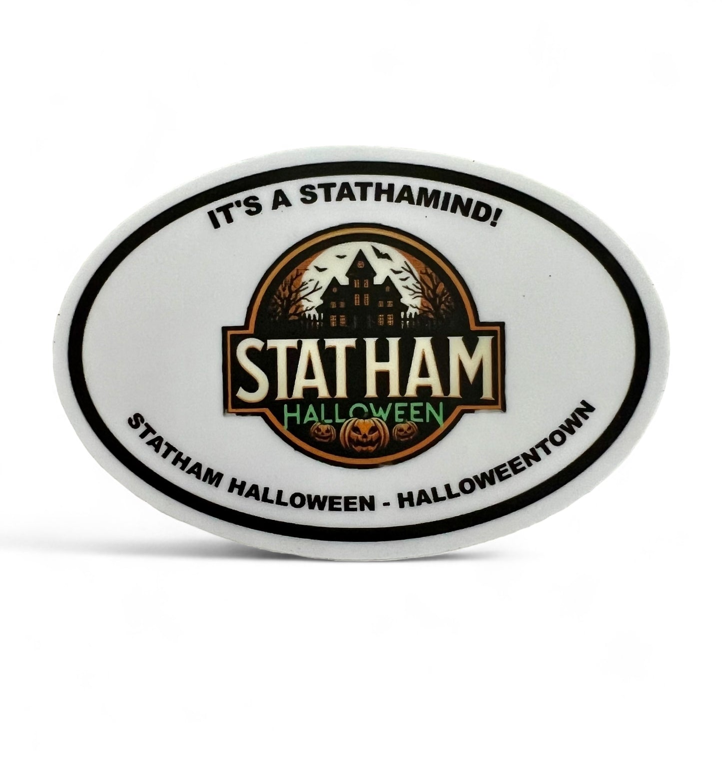 Statham Halloween Logo/Slogan Sticker